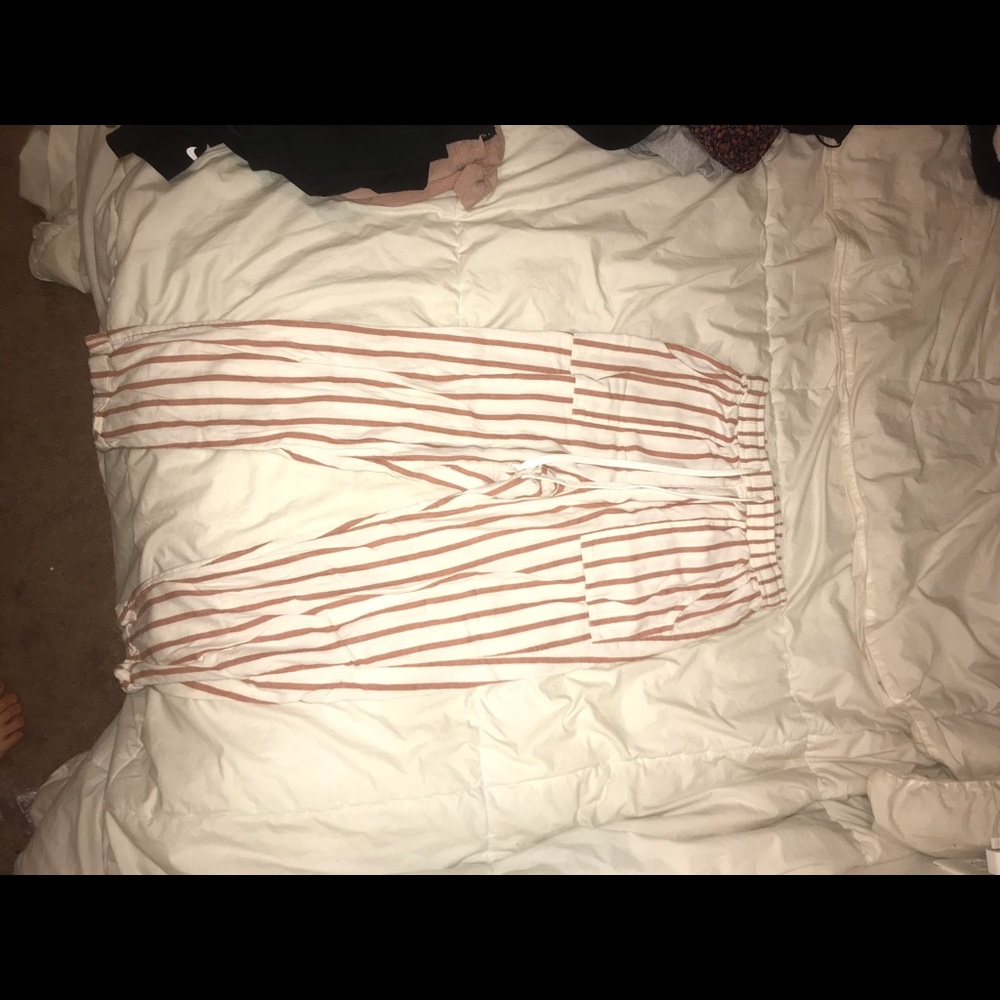 Striped drawstring pants - Picture 3 of 6